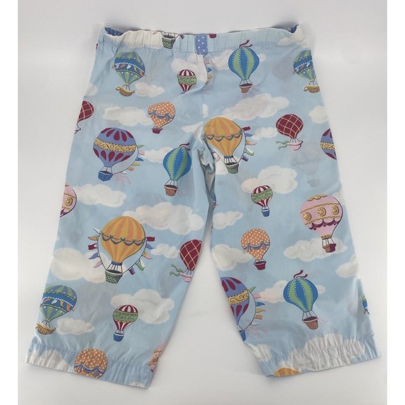 Nick & Nora hot air balloon pajama pant Cotton Pull On Sleepwear Whimsical Large - Picture 7 of 9